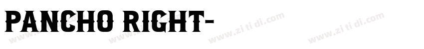 Pancho right字体转换